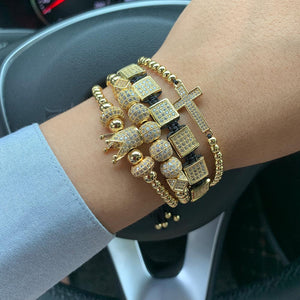 Luxury Gold Crown Bracelet