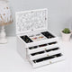 6 Tier Retro Wooden Jewelry Box