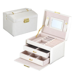 PU Leather Large Jewelry Box