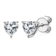 Heart Cut Diamond Earrings