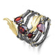Natural Amethyst Gemstone Finger Ring