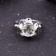 Natural Green Amethyst Engagement Ring