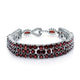 Red Garnet Gemstone Bracelet