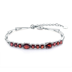 Natural Red Garnet Bracelet