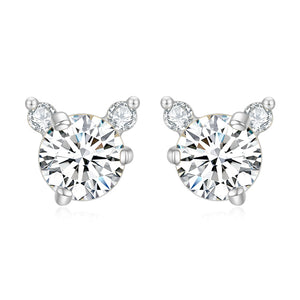 925 Silver Diamond Earrings
