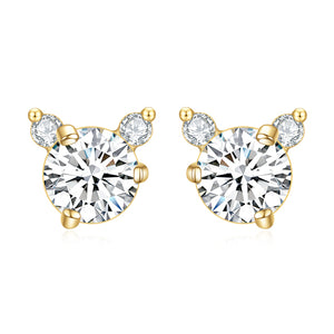 925 Silver Diamond Earrings
