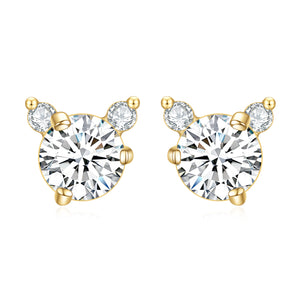 925 Silver Diamond Earrings