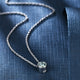 Green Moissanite Pendant Solitaire Necklace