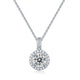 GEM Diamond Round Pendant Necklace