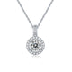GEM Diamond Round Pendant Necklace