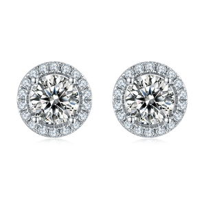 6 Prong Round  Diamond Stud Earring