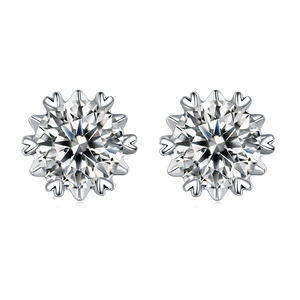 6 Prong Round  Diamond Stud Earring