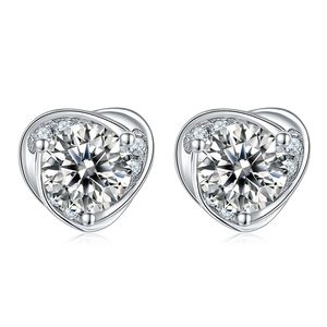 6 Prong Round  Diamond Stud Earring