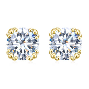 925 Silver Diamond Stud Earrings