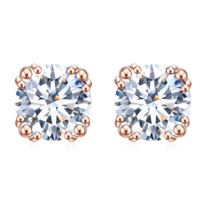 925 Silver Diamond Stud Earrings