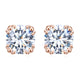 925 Silver Diamond Stud Earrings