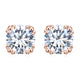 925 Silver Diamond Stud Earrings