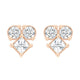 Gold Moissanite Diamond Earrings