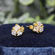Gold Moissanite Diamond Earrings