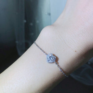 925 Sterling Moissanite Diamond Adjustable Bracelet