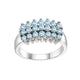 925 Sterling Silver Gemstone Band Ring