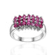 925 Sterling Silver Gemstone Band Ring