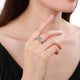925 Sterling Silver Gemstone Band Ring