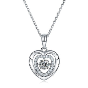 925 Sterling Silver Heart Necklace