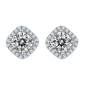 925 Sterling Silver Moissanite Earrings