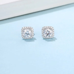 925 Sterling Silver Moissanite Earrings