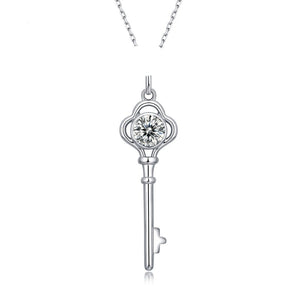 Diamond Key Pendant Necklace