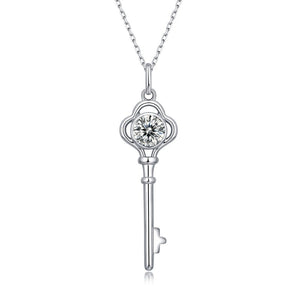Diamond Key Pendant Necklace