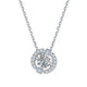 925 Sterling Silver Diamond  Pendant Necklace