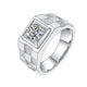 925 Sterling Silver Moissanite & Diamond Ring