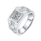 925 Sterling Silver Moissanite & Diamond Ring