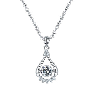 925 Sterling Silver Diamond Pendant Necklace