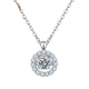 925 Sterling Silver Pendant Diamond Necklace