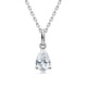 925 Sterling Silver Teardrop Pendant Necklace