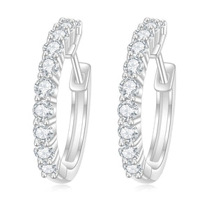 925 Silver Diamond Earrings