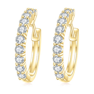 925 Silver Diamond Earrings