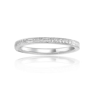 925 Silver Diamond Simulant Ring