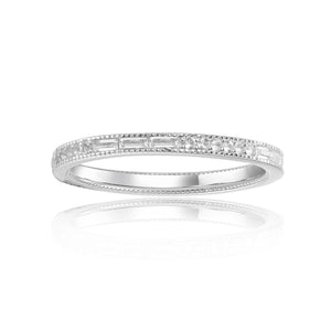 925 Silver Diamond Simulant Ring