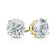 Diamond Moissanite Solitaire Stud Earrings