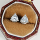 Colorless Triangle Cut Push Back Moissanite Stud Earrings
