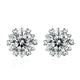 Diamond Snowflake Stud Earrings