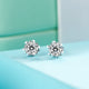 Diamond Snowflake Stud Earrings