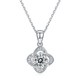 Sterling Silver Twist Circle Pendant Necklace