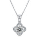 Sterling Silver Twist Circle Pendant Necklace