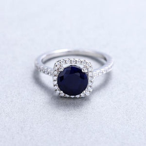 Natural Blue Sapphire Gemstone Ring