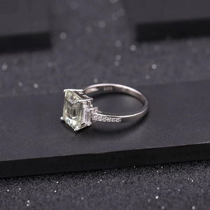 Natural Green Amethyst Ring